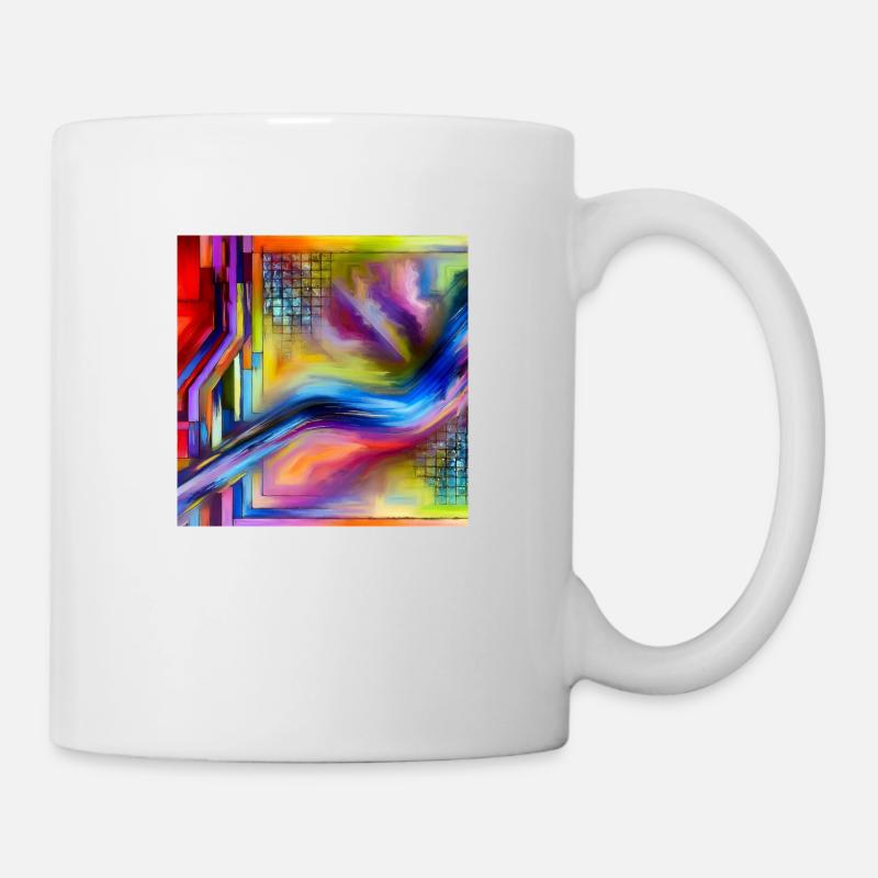 Abstract Energy - Abstract Painting - Mug - white