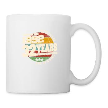 1992 Vintage Retro Classic 32 Jahre - Tasse - Weiß - Rechts