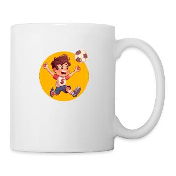 Footballer 5th Years, Birthday Motif - Mug - white - Right