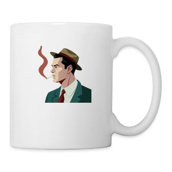 Man - Vintage - Mug - white - Right