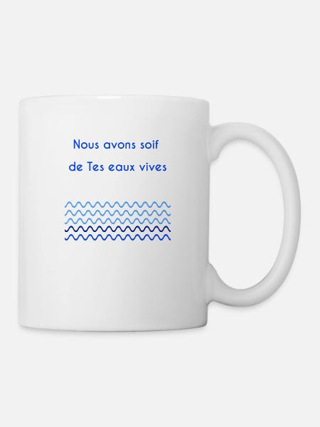 Eaux vives version 1 - Mug blanc - blanc