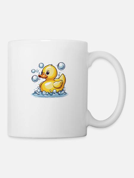 Canard de bain des vacances d’été - Mug blanc - blanc