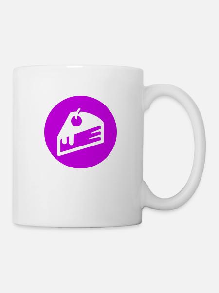 Kuchen käsekuchen - Tasse - Weiß