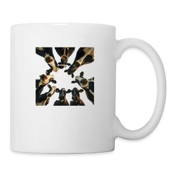 Cows on pasture is species-appropriate husbandry - Mug - white - Right