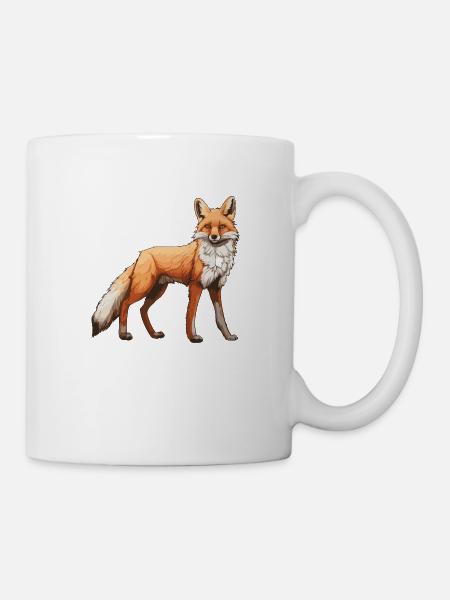 Fuchs Tier - Tasse - Weiß