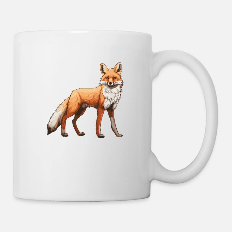 Fuchs Tier - Tasse - Weiß