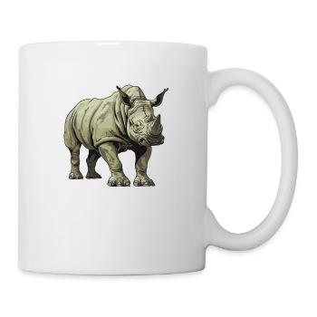 Rhinoceros Animal - Mug - white - Right