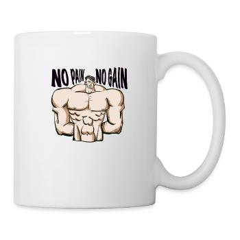 No pain no gain - Mug blanc - blanc - Droite