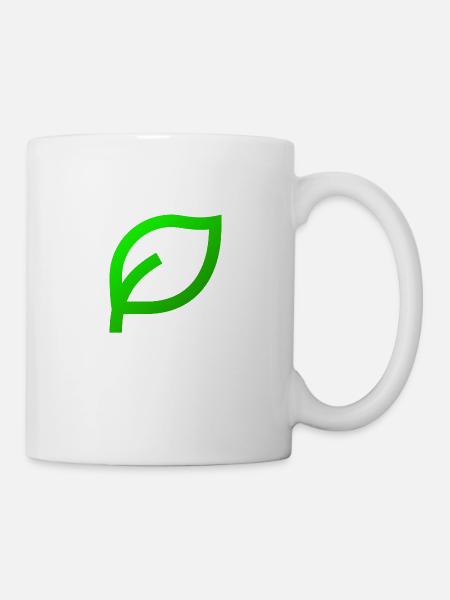 Leaves - Tasse - Weiß