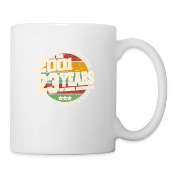 2001 Vintage Retro Classic 23 Jahre - Tasse - Weiß - Rechts