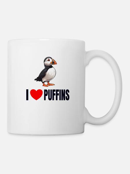 Papageientaucher Küstenvögel Papageientaucher - Tasse - Weiß