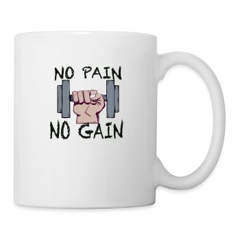 No Pain No Gain - Mug blanc - blanc - Droite