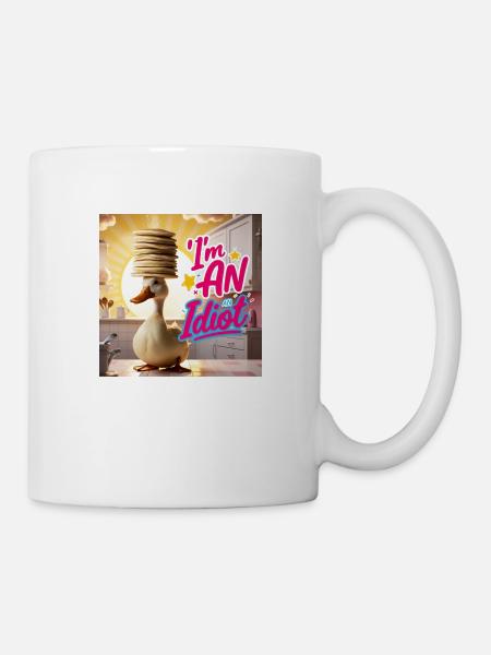 Duck - I´m an Idiot - Tasse - Weiß