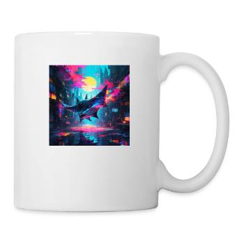 Neon Manta - Mug - white - Right