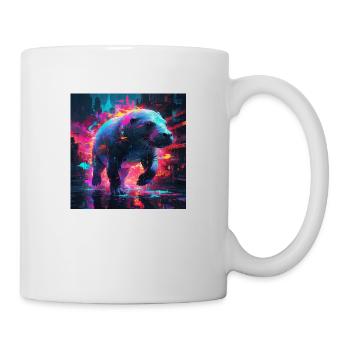 Neon Seekuh - Tasse - Weiß - Rechts