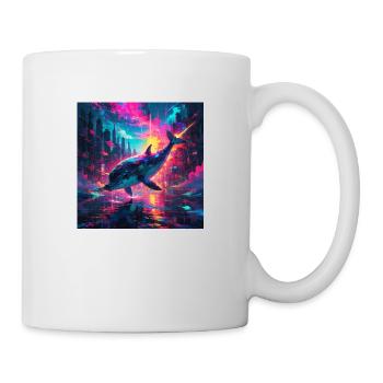 Neon Narwhal - Mug - white - Right