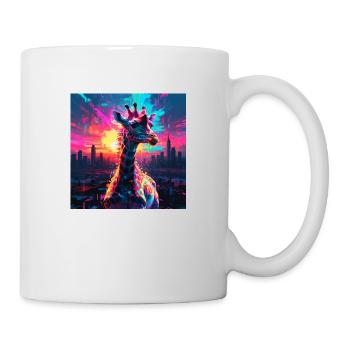 Neon Giraffe - Tasse - Weiß - Rechts