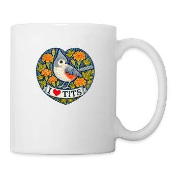 Tufted Titmouse - Mug - white - Right