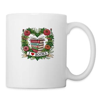 I Love Books - Mug - white - Right