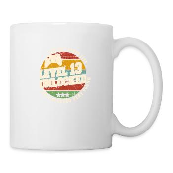 Original 2011 13e Anniversaire Cadeau Retro - Mug blanc - blanc - Droite