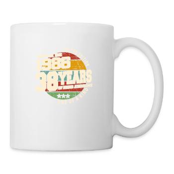 1986 Vintage Retro Classic 38 Jahre - Tasse - Weiß - Rechts