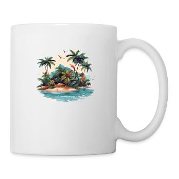 Summer Island - Mug blanc - blanc - Droite