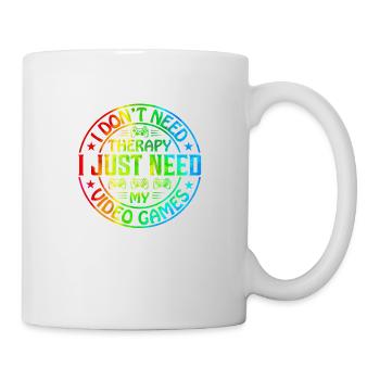 Gamer Jeu En Ligne Jeux Sur Ordinateur Arcade Neon - Mug blanc - blanc - Droite