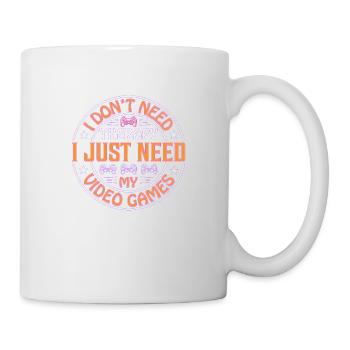 Gamer Jeu En Ligne Jeux Sur Ordinateur Arcade Neon - Mug blanc - blanc - Droite