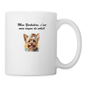 Yorkshire rayon de soleil - Mug blanc - blanc - Droite