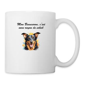 Beauceron rayon de soleil - Mug blanc - blanc - Droite