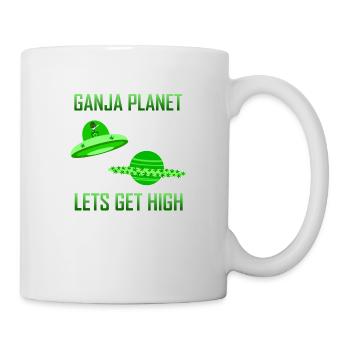 Cannabis Alien High - Tasse - Weiß - Rechts