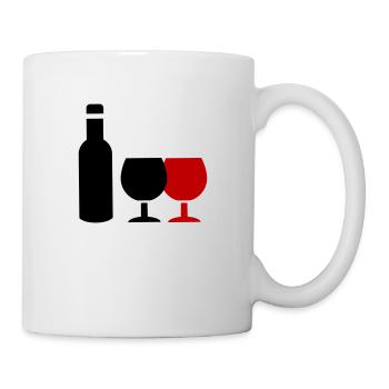 Wein Icon - Tasse - Weiß - Rechts