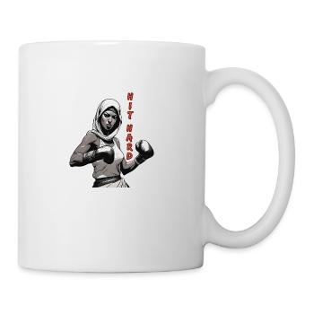 HIT HARD Boxing Woman - Tasse - Weiß - Rechts