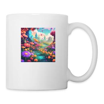 Flowers 1 - Tasse - Weiß - Rechts