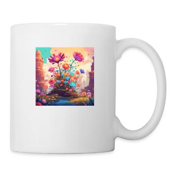 Flowers 3 - Tasse - Weiß - Rechts