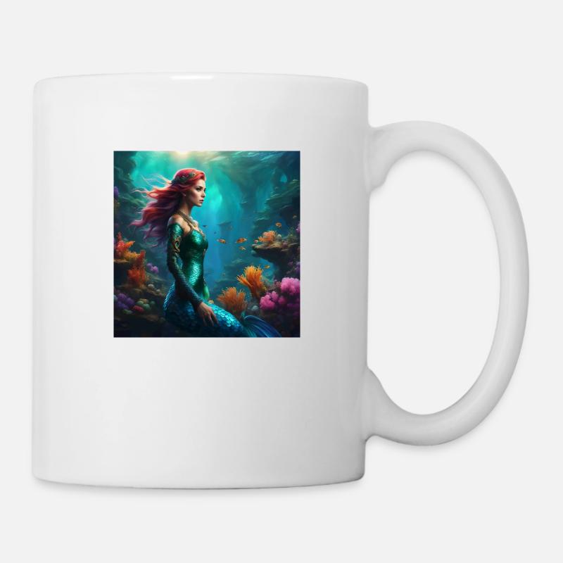 Meerjungfrau - Tasse - Weiß