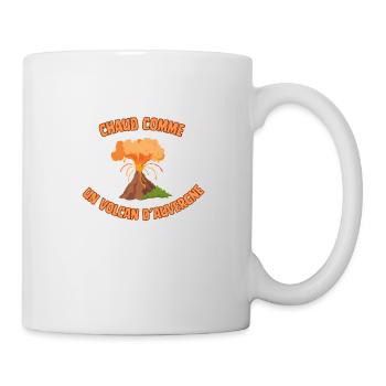 Chaud comme un volcan d' Auvergne! - Mug blanc - blanc - Droite