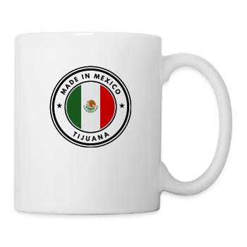 Hergestellt in Mexiko Tijuana Emblem - Tasse - Weiß - Rechts