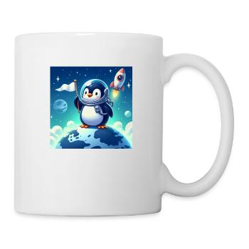 Penguin in space - Mug - white - Right
