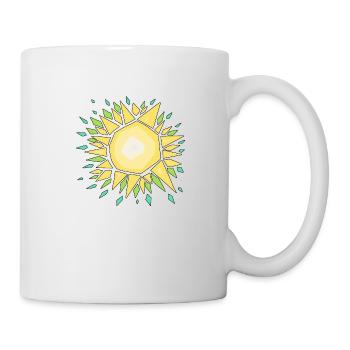 Soleil d'été - Mug blanc - blanc - Droite