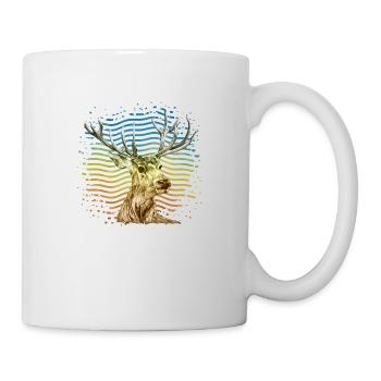 Cerf - Mug blanc - blanc - Droite