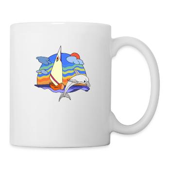 Segelboot - Tasse - Weiß - Rechts