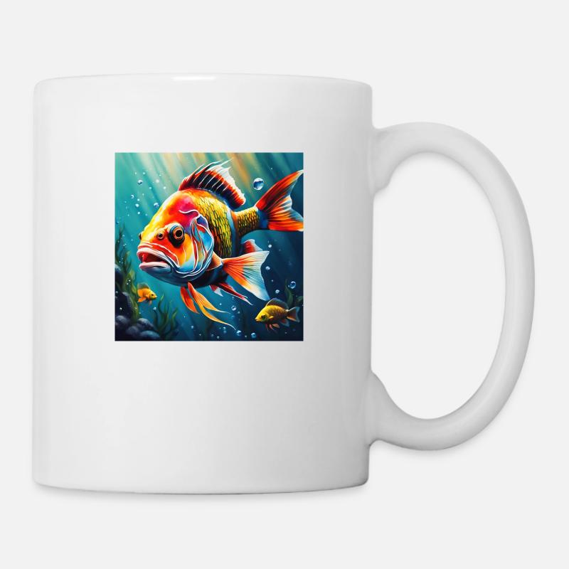 Poisson coloré - Mug blanc - blanc