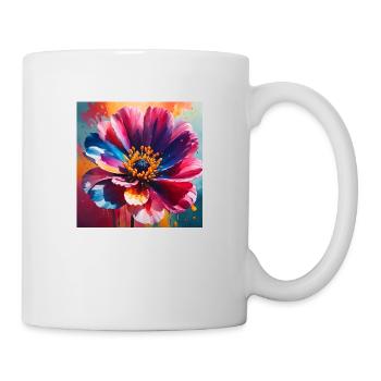 Blume - Tasse - Weiß - Rechts