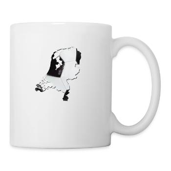 Pays-Bas | Vrai football | Carte - Mug blanc - blanc - Droite