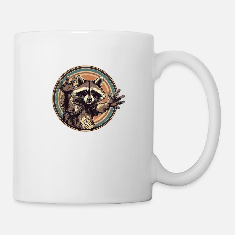 Raccoon - Tasse - Weiß