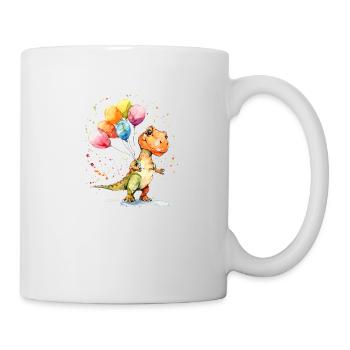 C’est l’anniversaire d’un dinosaure ? - Mug blanc - blanc - Droite