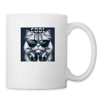Cool Cat Vibes © 001 - Tasse - Weiß - Rechts