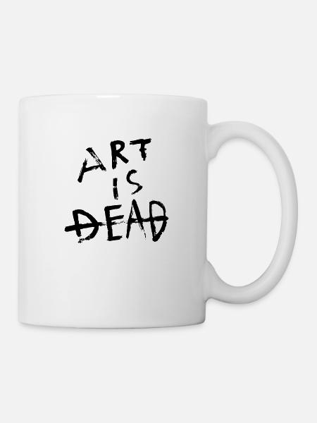 L’art est mort - Noir - Mug blanc - blanc