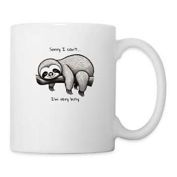Busy Sloth - Tasse - Weiß - Rechts